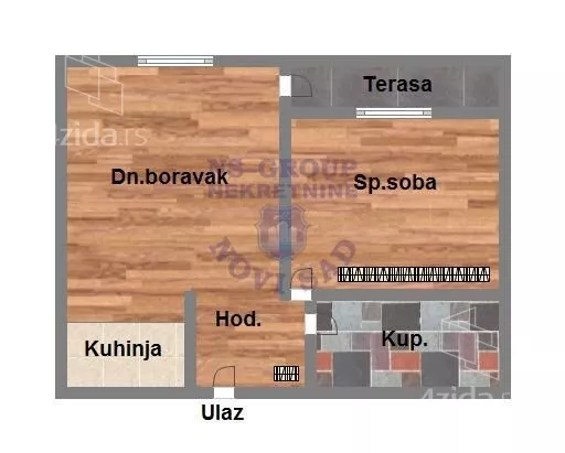 Jednoiposoban stan | 4zida