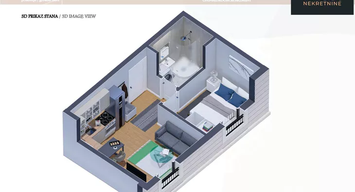 Jednosoban stan | 4zida