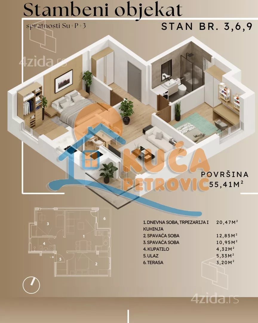 Dvoiposoban stan | 4zida