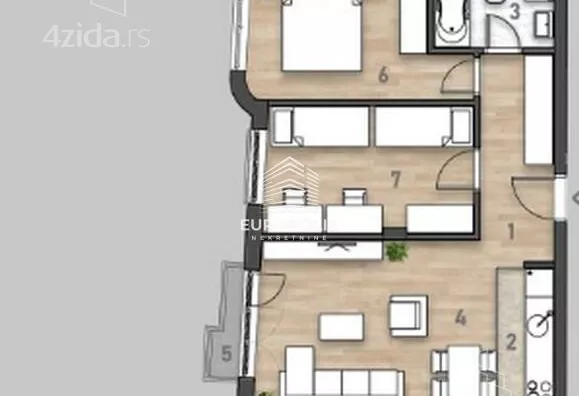 Trosoban stan | 4zida