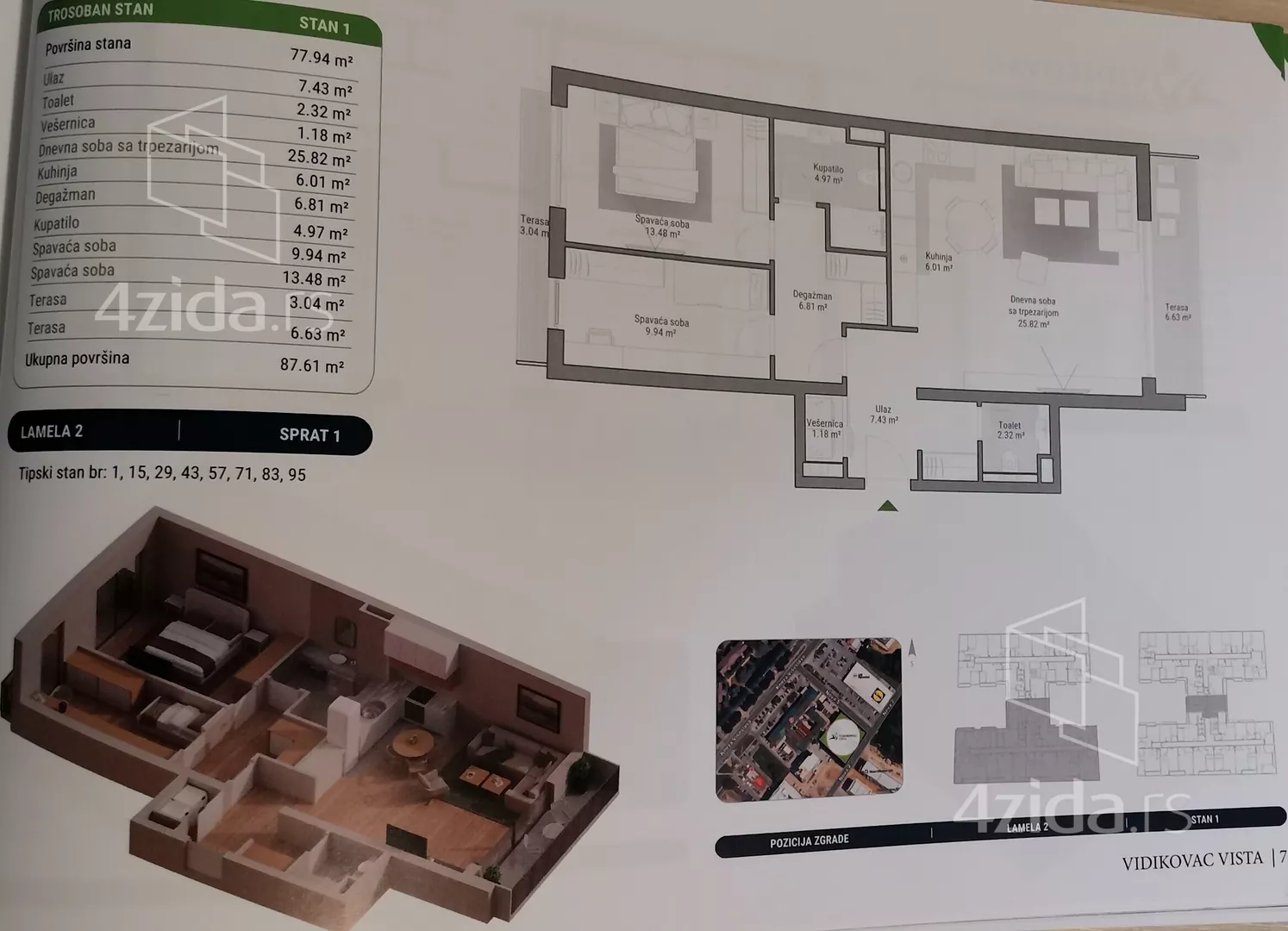 Trosoban stan | 4zida