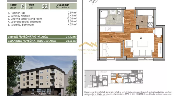 Jednoiposoban stan | 4zida