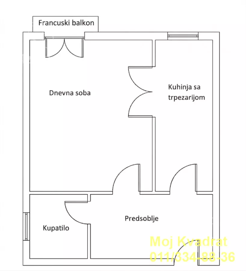 Jednosoban stan | 4zida