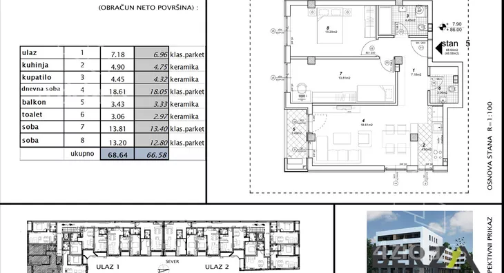 Trosoban stan | 4zida