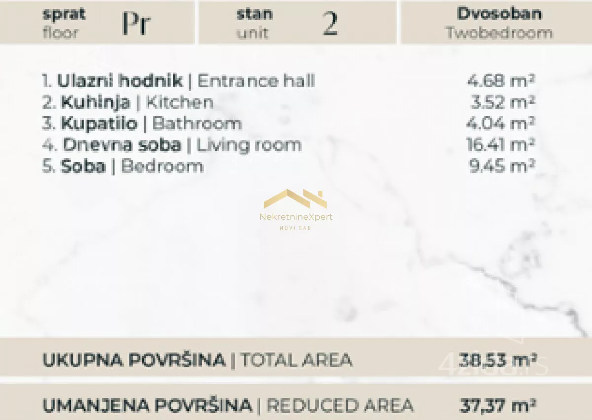 Dvosoban stan | 4zida