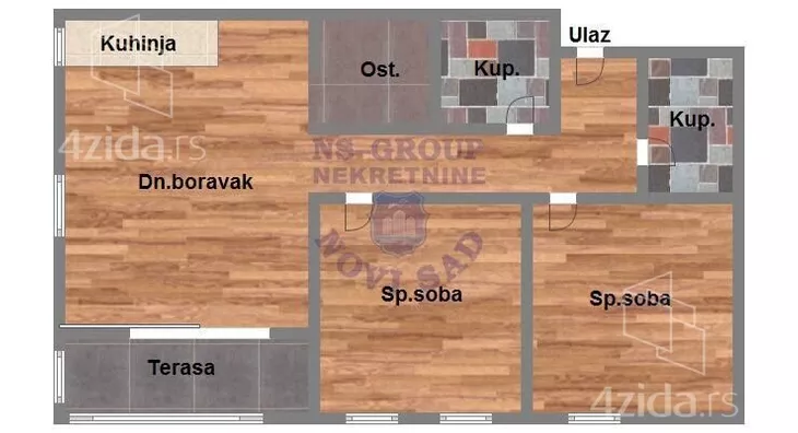 Trosoban stan | 4zida