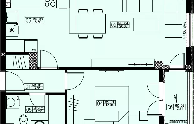 Dvosoban stan | 4zida