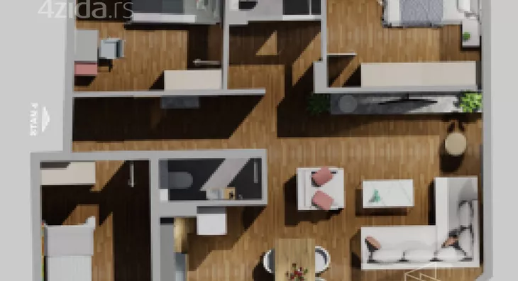 Troiposoban stan | 4zida