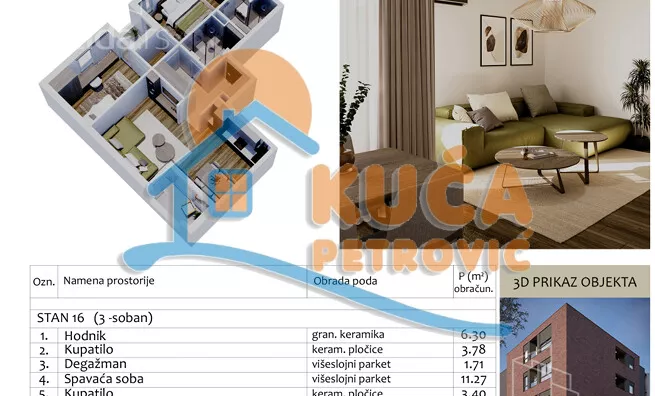 Trosoban stan | 4zida