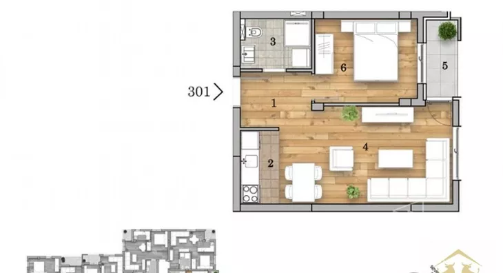 Dvosoban stan | 4zida