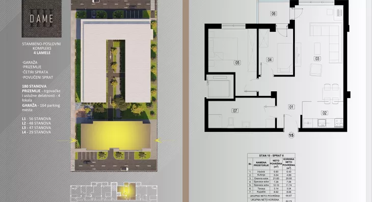 Trosoban stan | 4zida