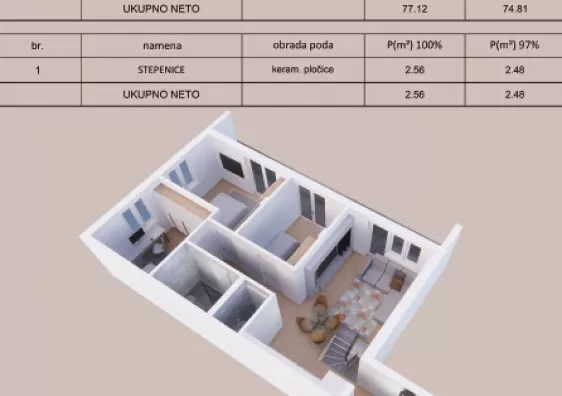 Troiposoban stan | 4zida