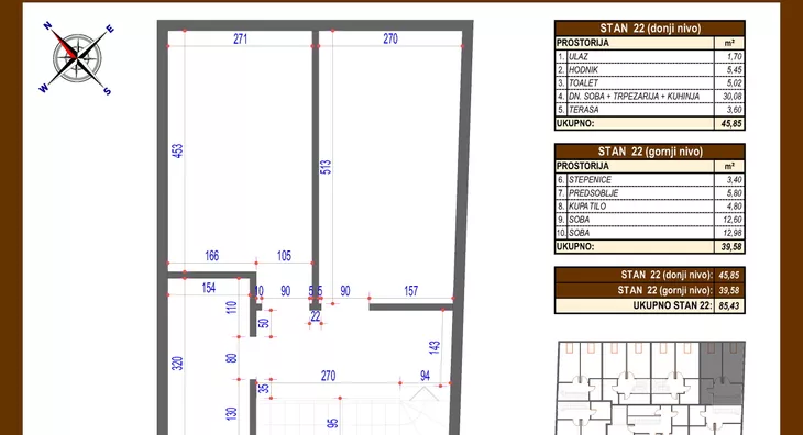 Trosoban stan | 4zida