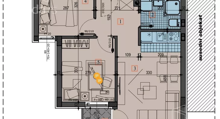 Dvoiposoban stan | 4zida