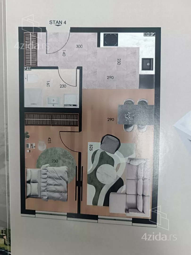 Jednosoban stan | 4zida
