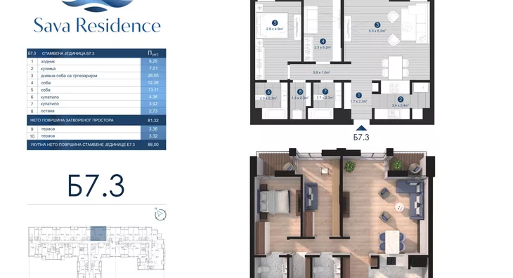 Dvosoban stan | 4zida