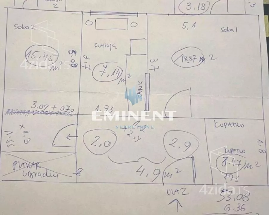 Dvosoban stan | 4zida