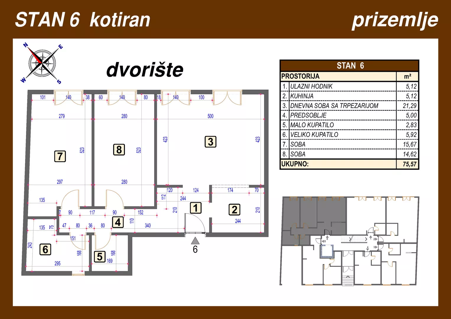 Trosoban stan | 4zida