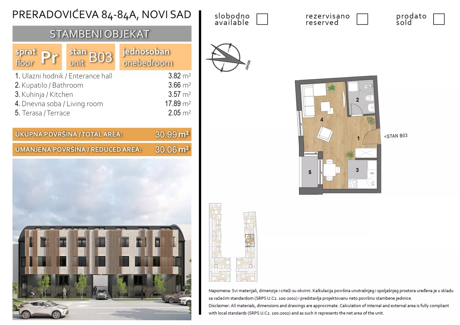 Jednosoban stan | 4zida