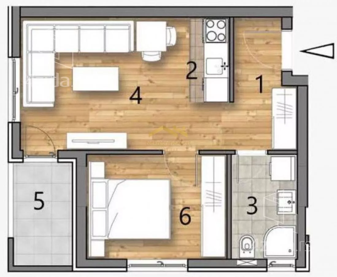 Jednoiposoban stan | 4zida