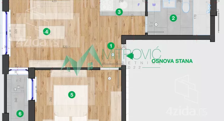 Dvosoban stan | 4zida