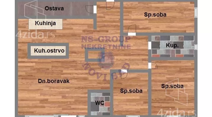 Trosoban stan | 4zida