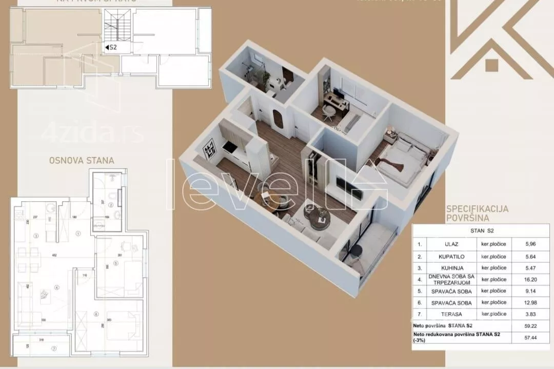 Dvoiposoban stan | 4zida