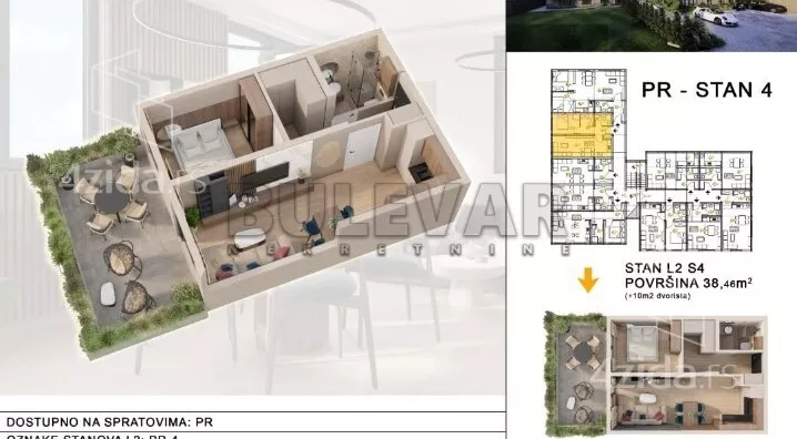 Jednoiposoban stan | 4zida