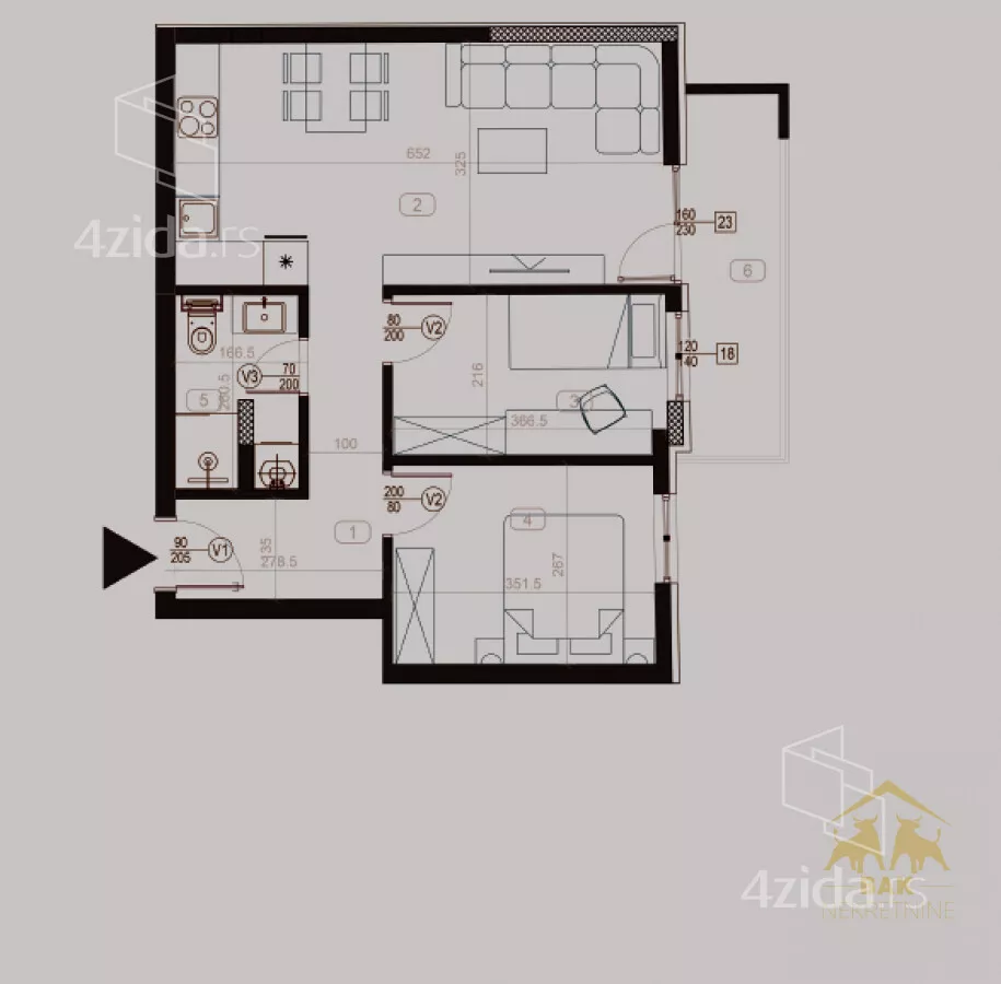 Dvoiposoban stan | 4zida