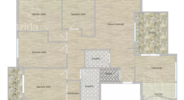 Četvoroiposoban stan | 4zida