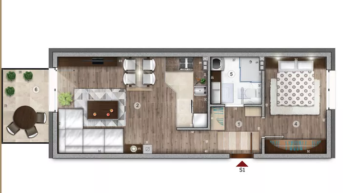 Jednosoban stan | 4zida