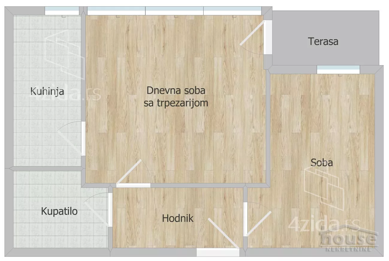 Jednoiposoban stan | 4zida