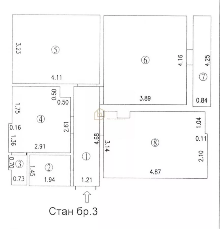 Trosoban stan | 4zida