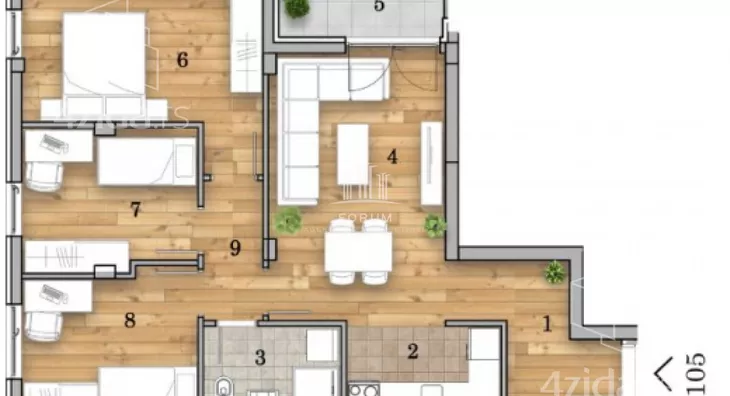 Dvosoban stan | 4zida