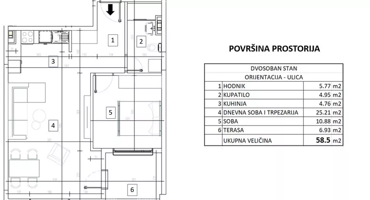 Dvosoban stan | 4zida