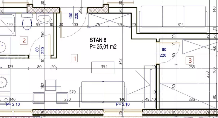 Jednoiposoban stan | 4zida