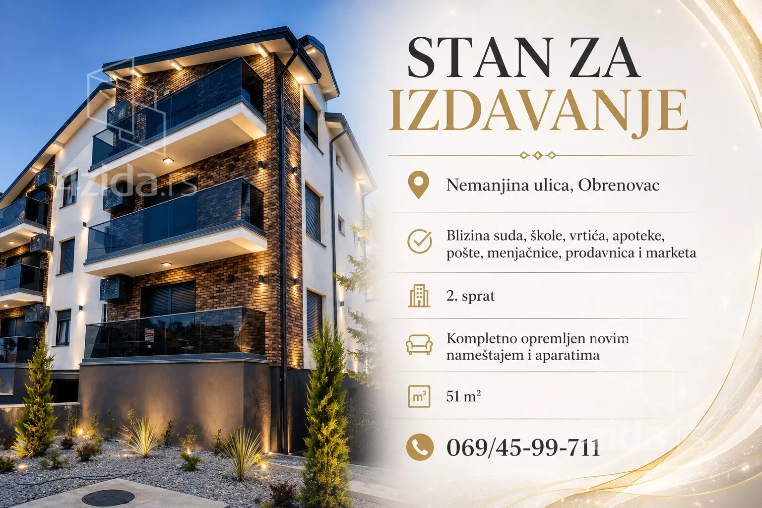 Dvosoban stan | 4zida