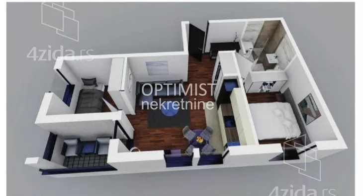 Jednoiposoban stan | 4zida