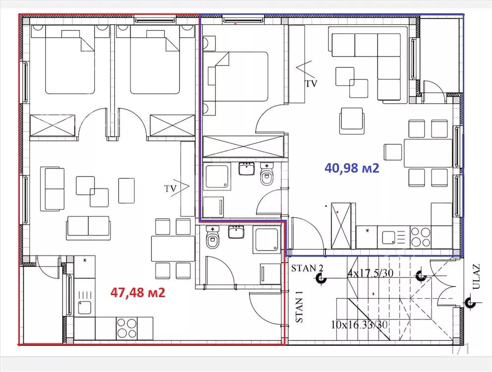 Dvoiposoban stan | 4zida