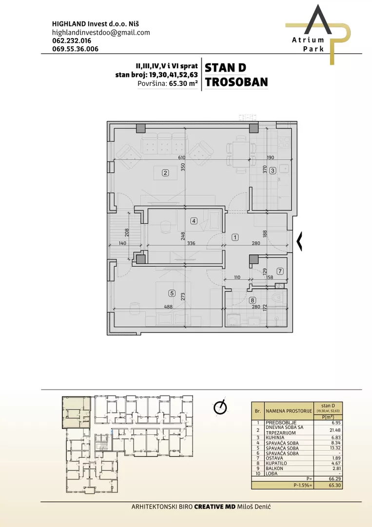 Trosoban stan | 4zida