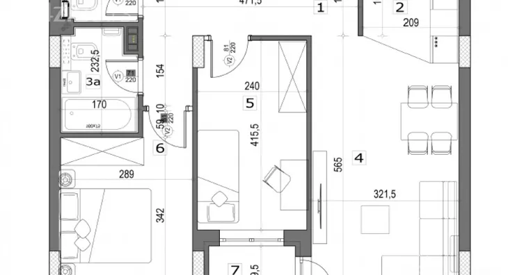 Trosoban stan | 4zida