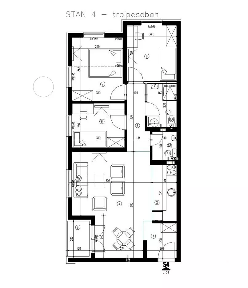 Troiposoban stan | 4zida