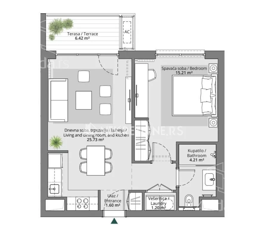 Dvosoban stan | 4zida