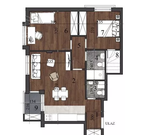 Trosoban stan | 4zida