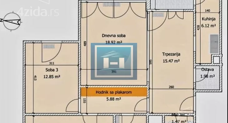 Trosoban stan | 4zida