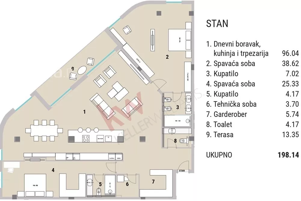 Trosoban stan | 4zida