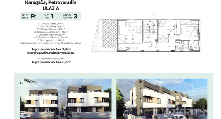 Trosoban stan | 4zida