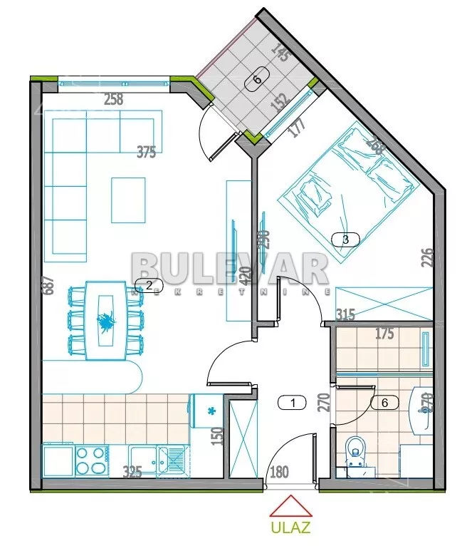 Dvosoban stan | 4zida