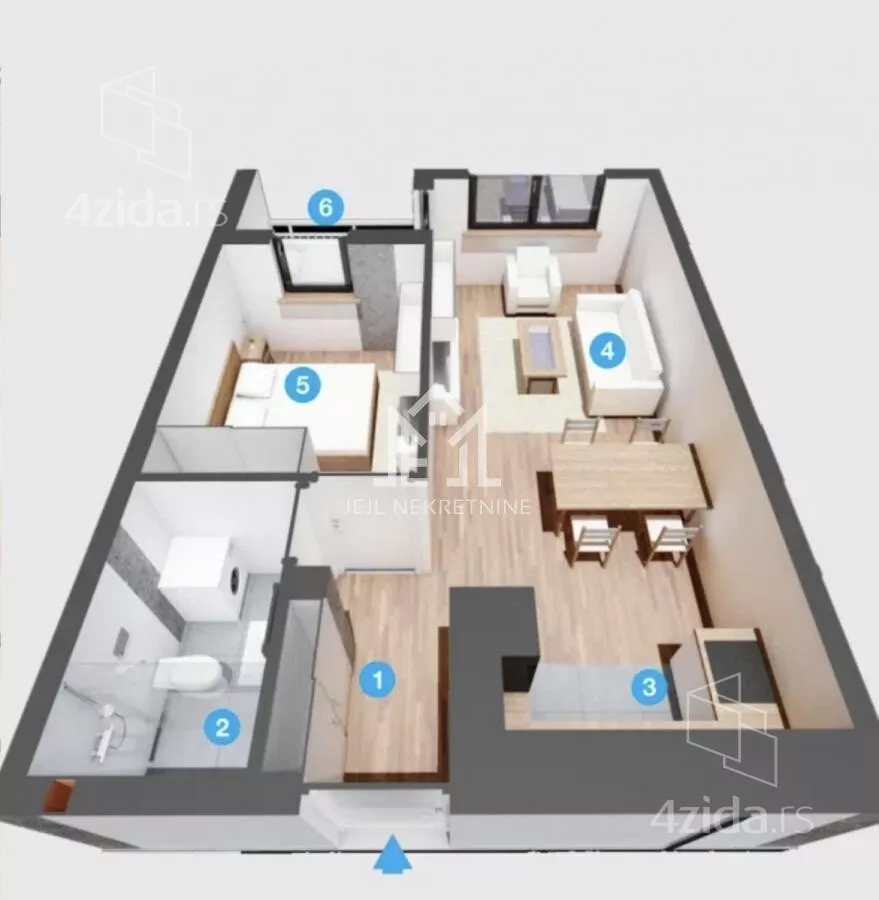 Dvosoban stan | 4zida