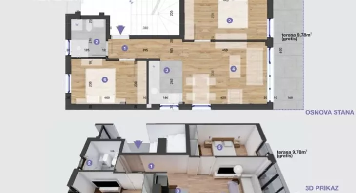 Trosoban stan | 4zida